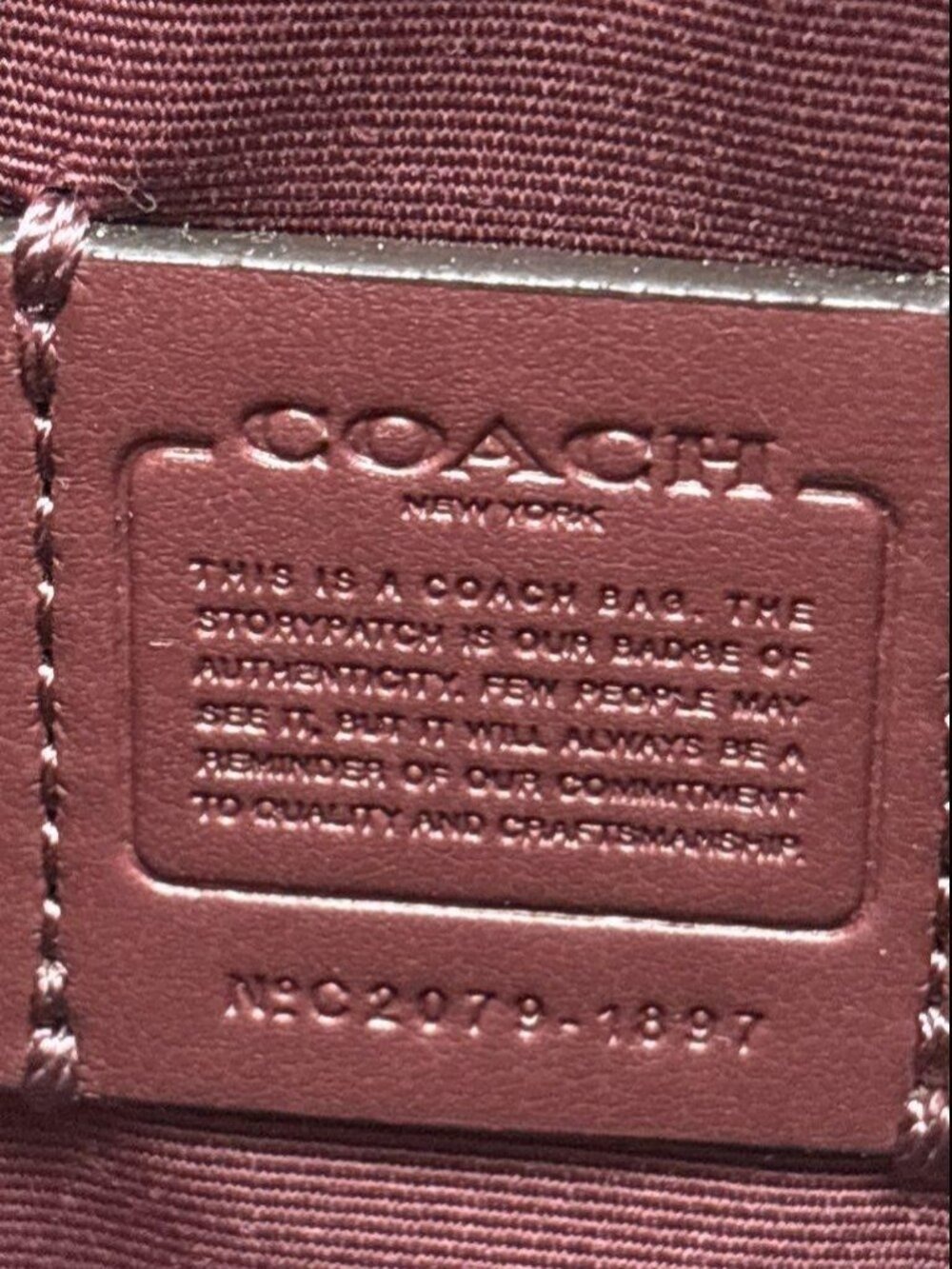 Coach Red Pebbled Leather Jes Slim Crossbody Bag - Picture 6 of 11